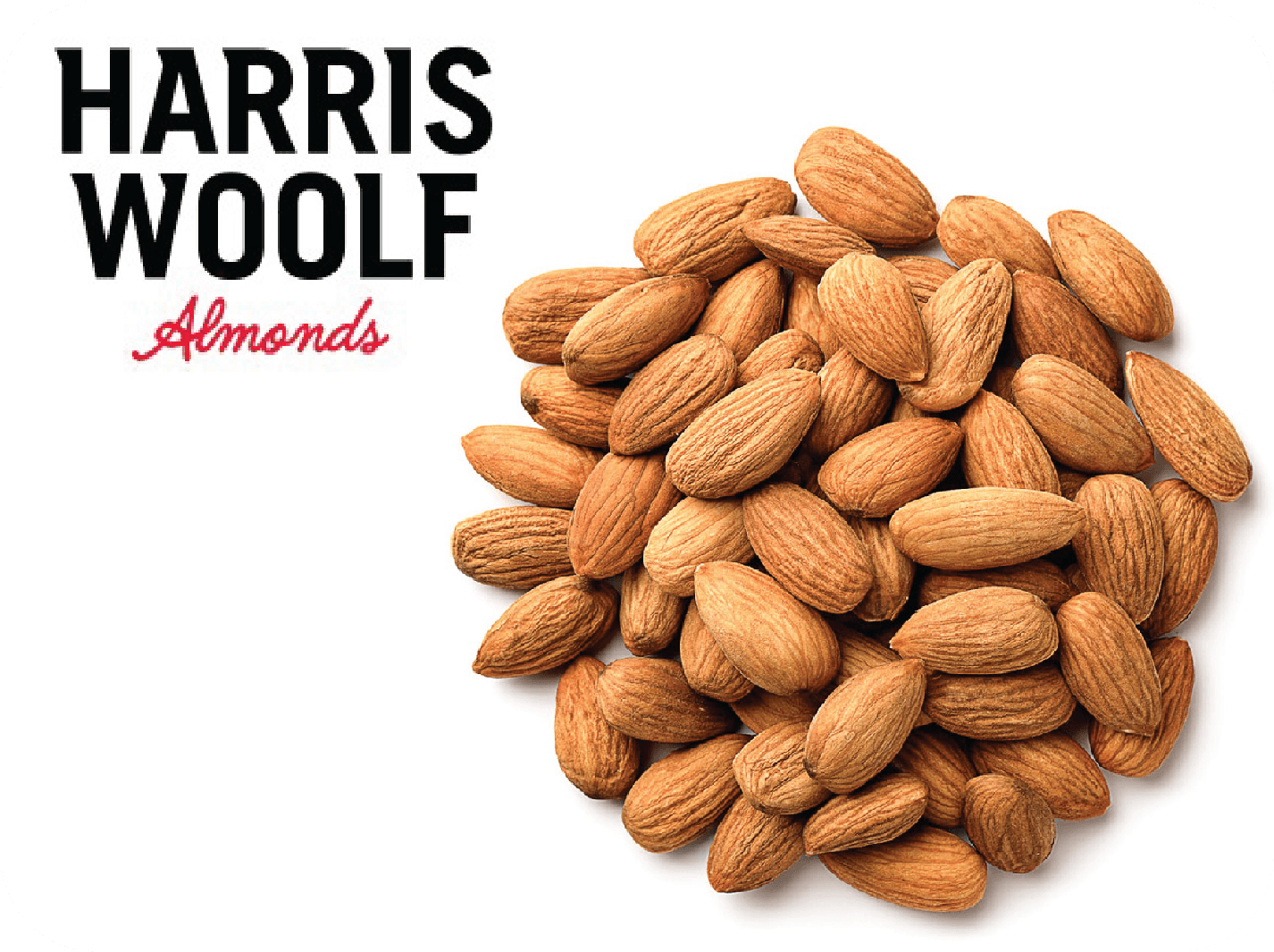 ALMOND KERNELS - INDY - HARRIS WOOLF USA - 18-20 -  Size: 18-20 - Variety: INDY - Brand: HARRIS WOOLF - Origin: USA